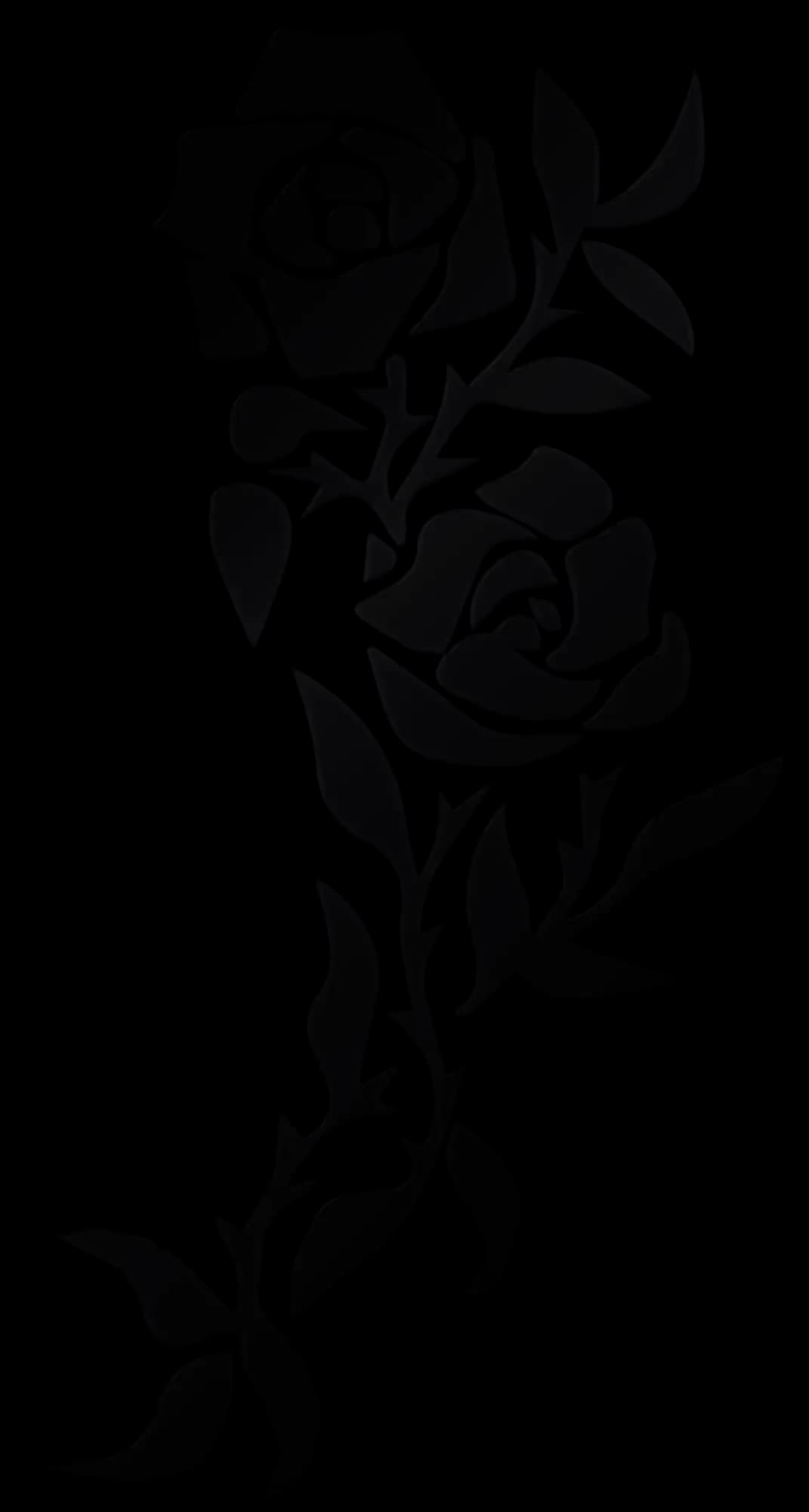 Rose Duo - Black