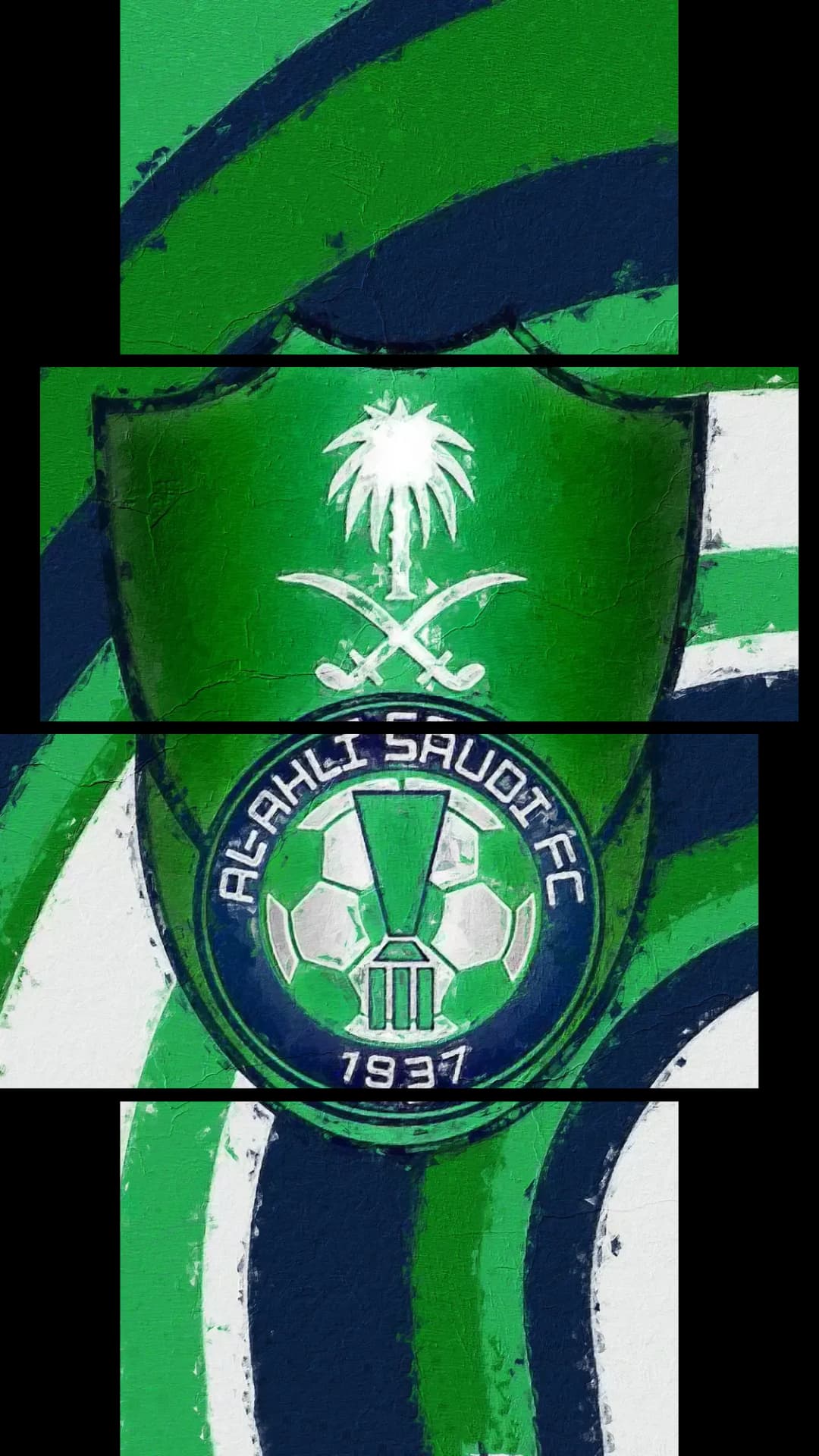 Al Ahli Saudi Crest – 4 Panels