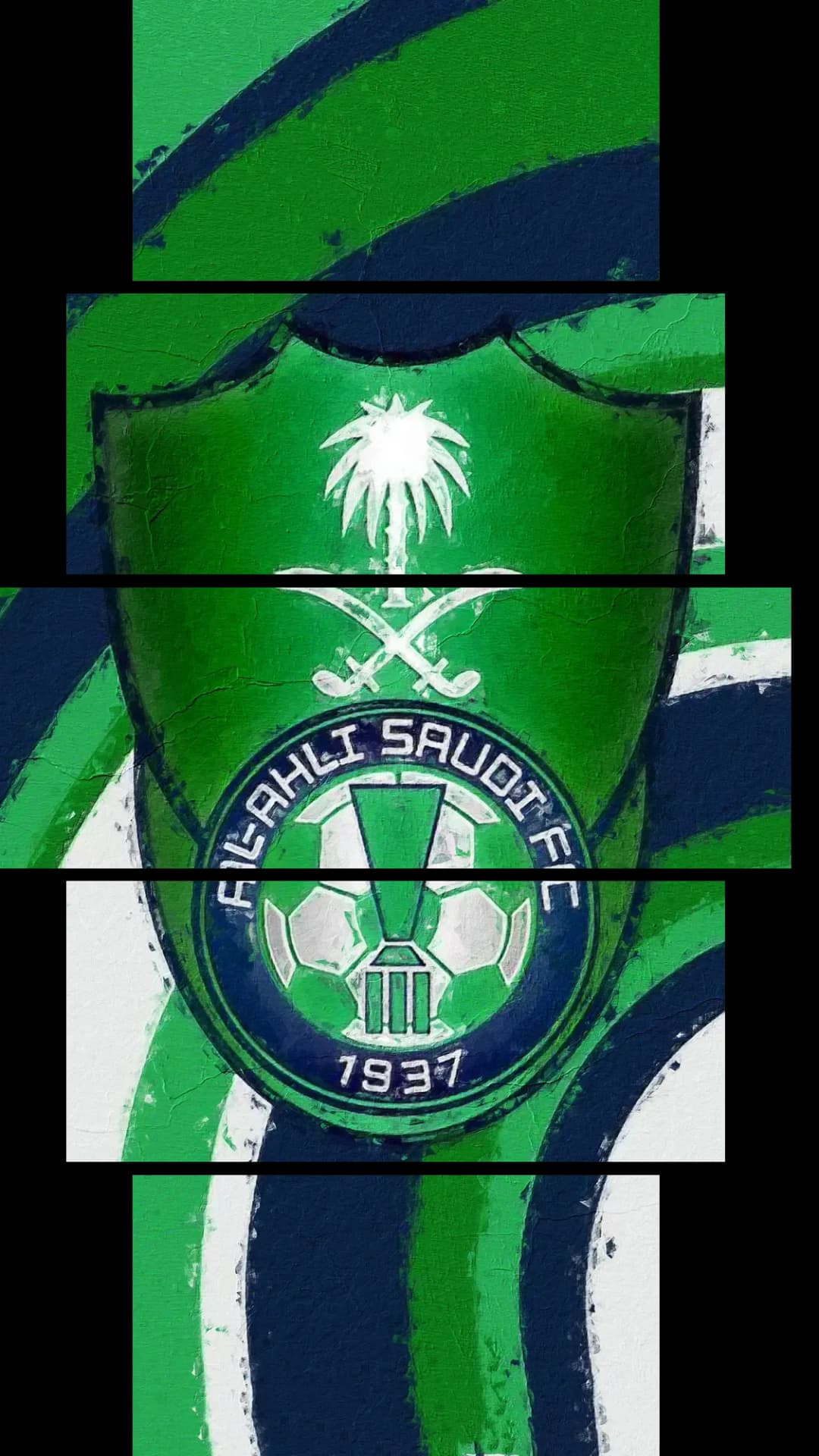 Al Ahli Saudi Crest – 5 Panels Hierarchy