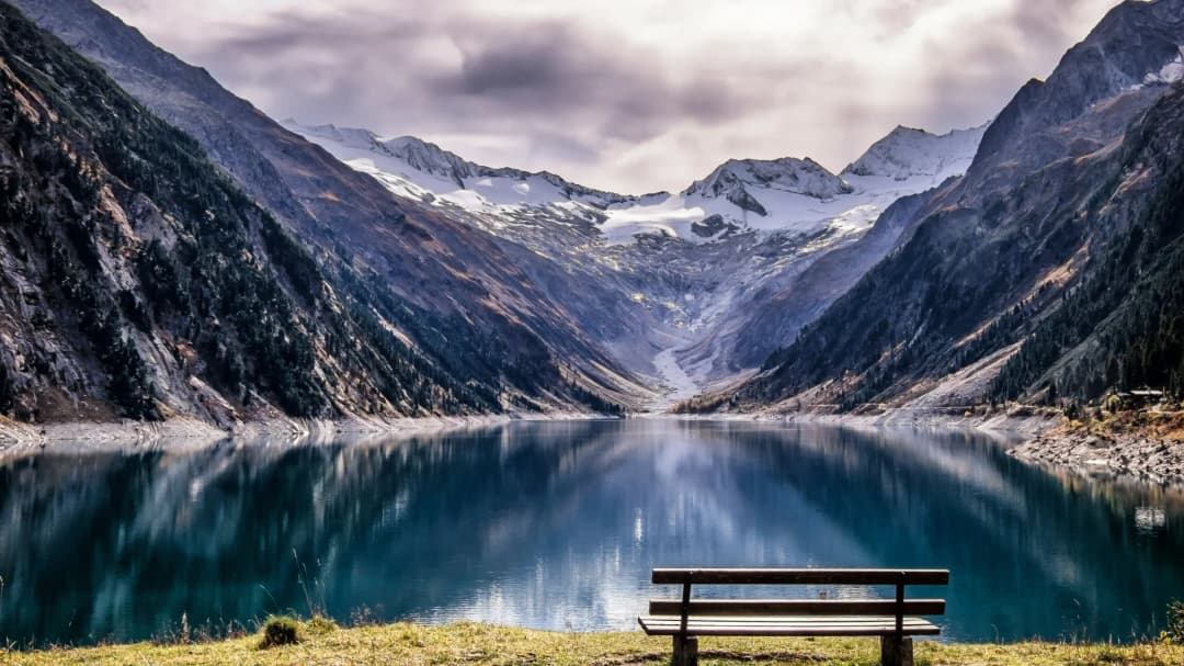 Alpine Lake Mountain Bench