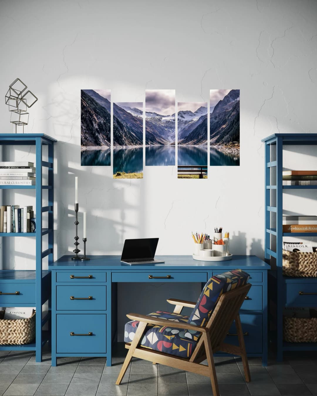 Alpine Lake Mountain Bench – 5 Panels Up & Down