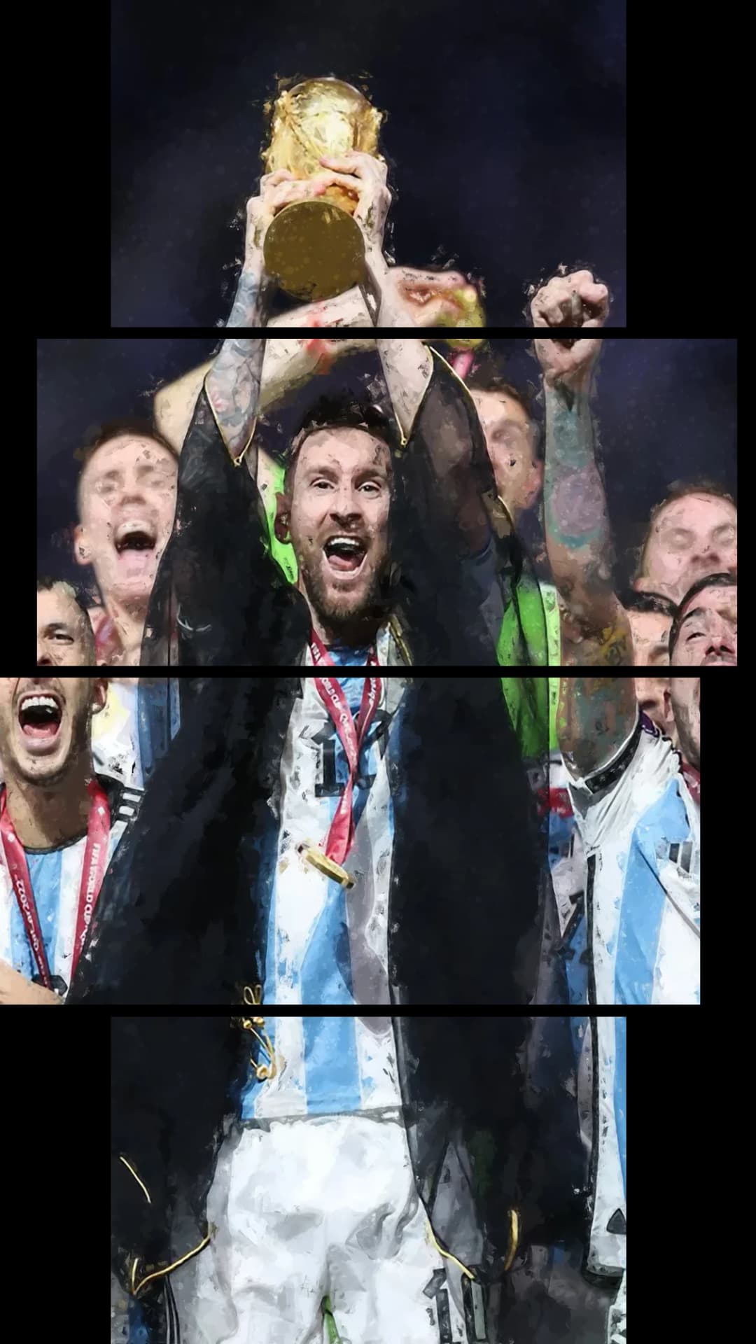 Argentina World Cup Celebration – 4 Panels