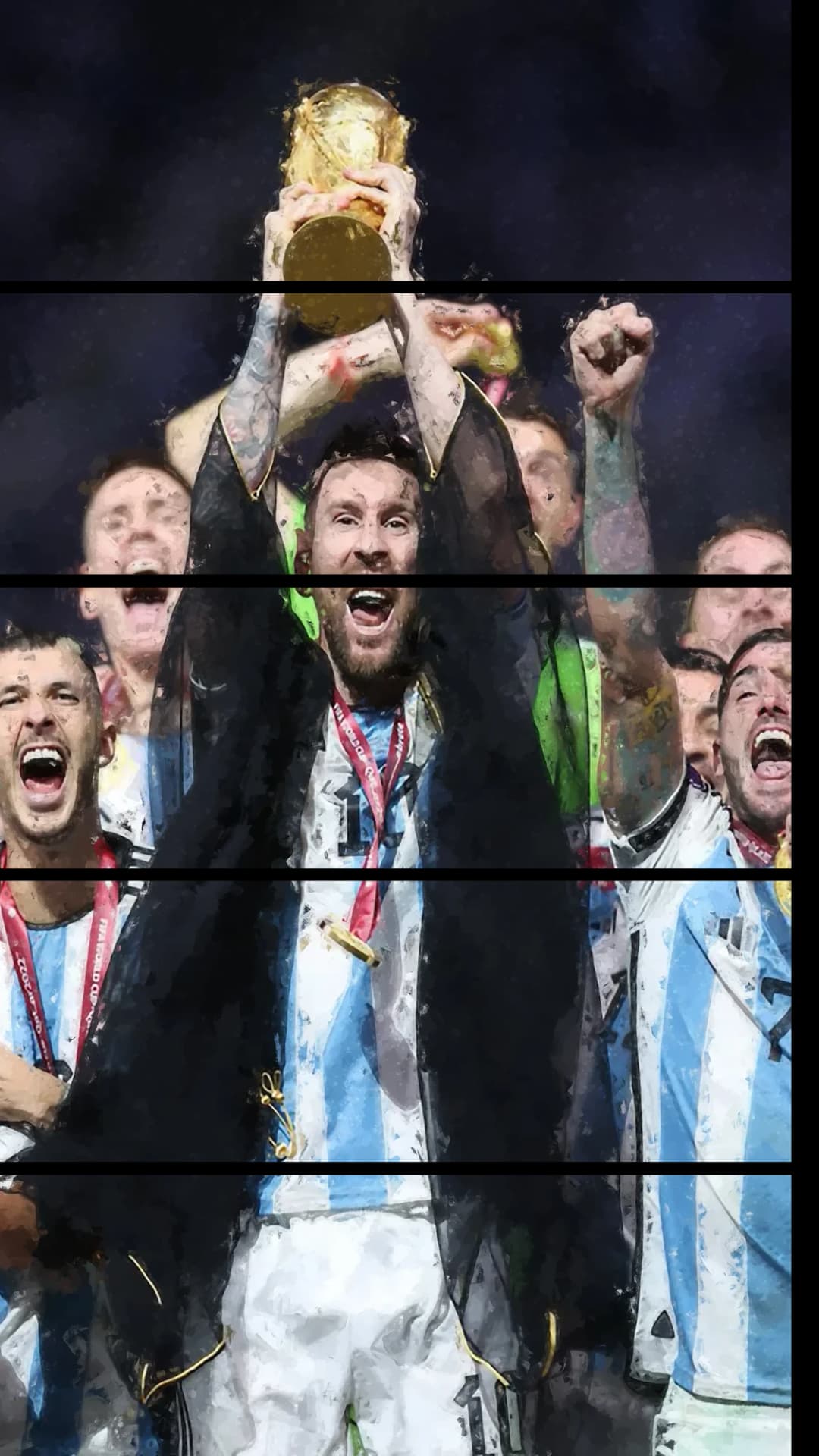Argentina World Cup Celebration – 5 Panels Straight