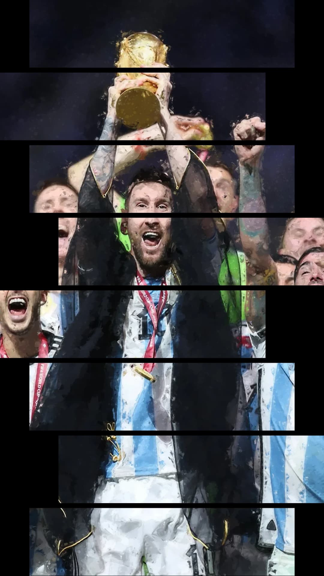 Argentina World Cup Celebration – 8 Panels Hierarchy