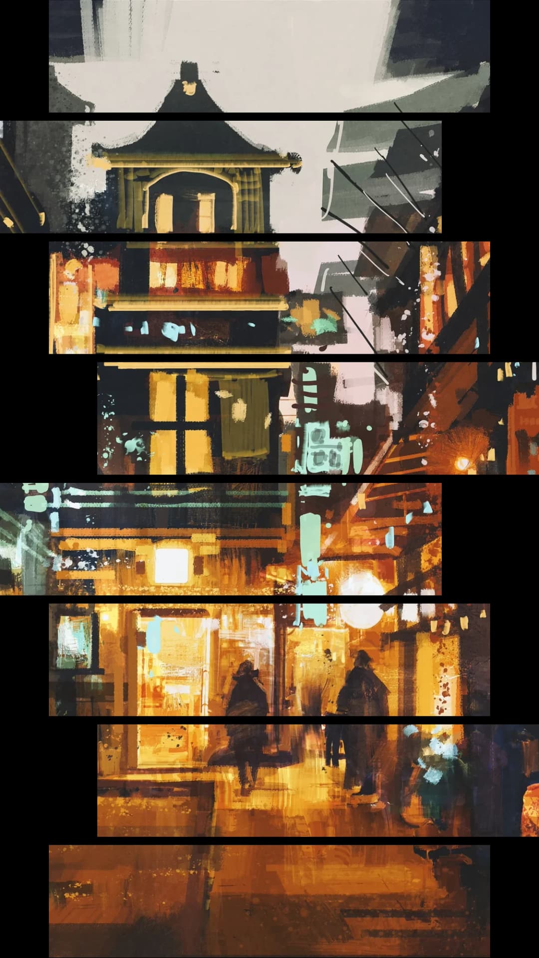 Asian Night Market – 8 Panels Hierarchy