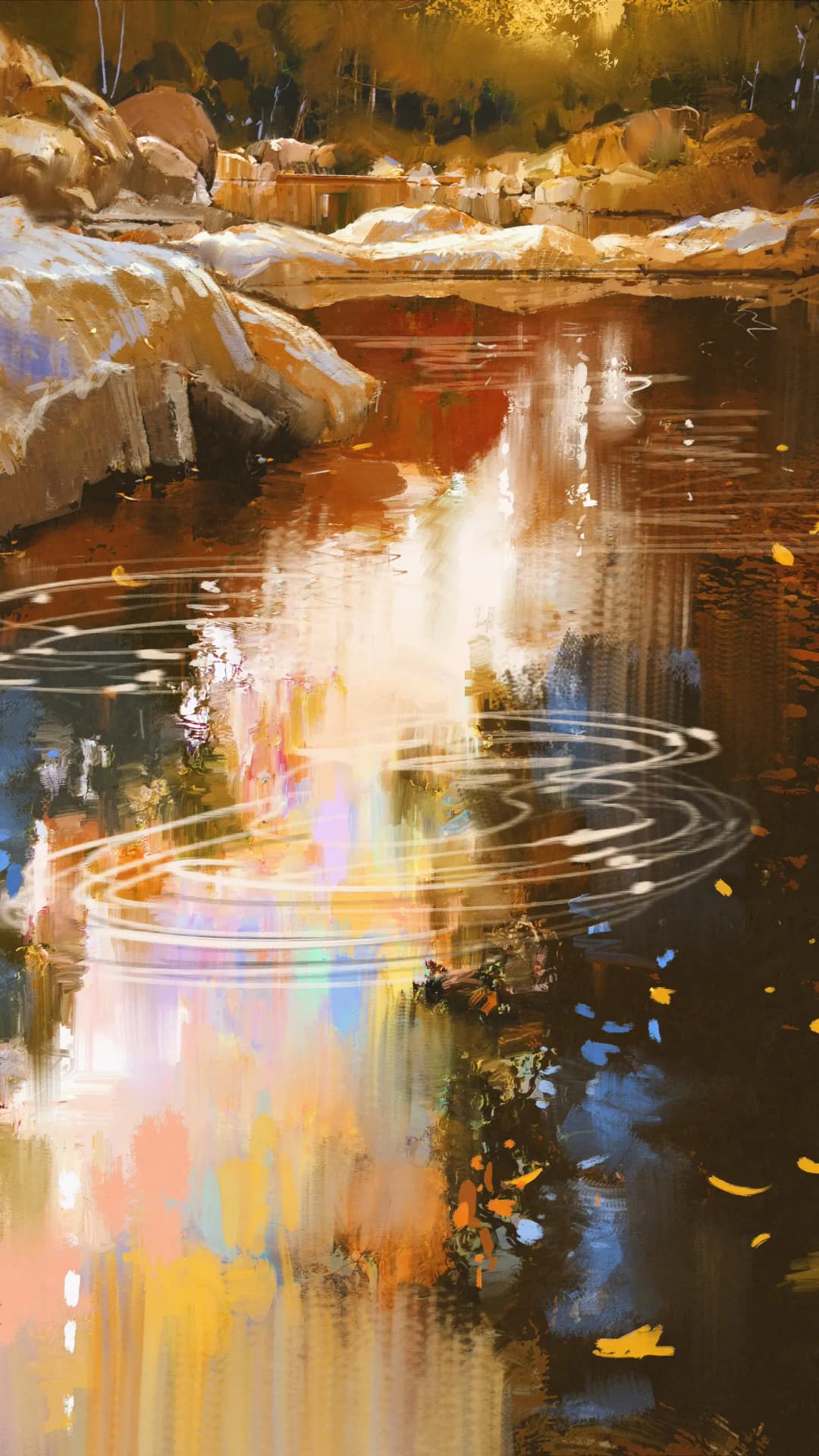 Autumn River Ripples