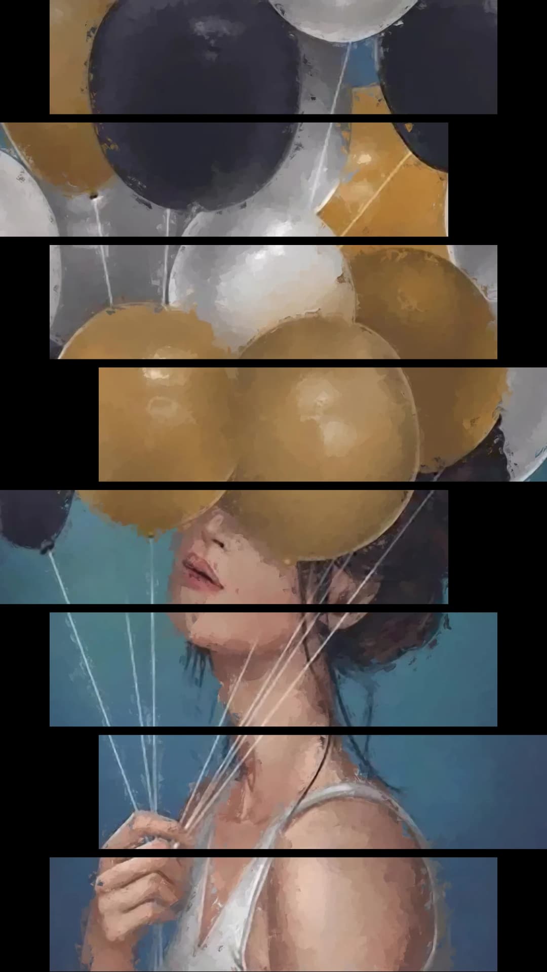Balloons Over Face – 8 Panels Hierarchy