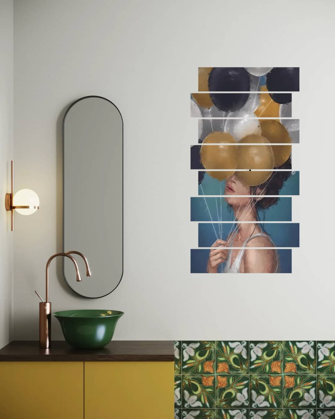 Balloons Over Face – 8 Panels Up & Down