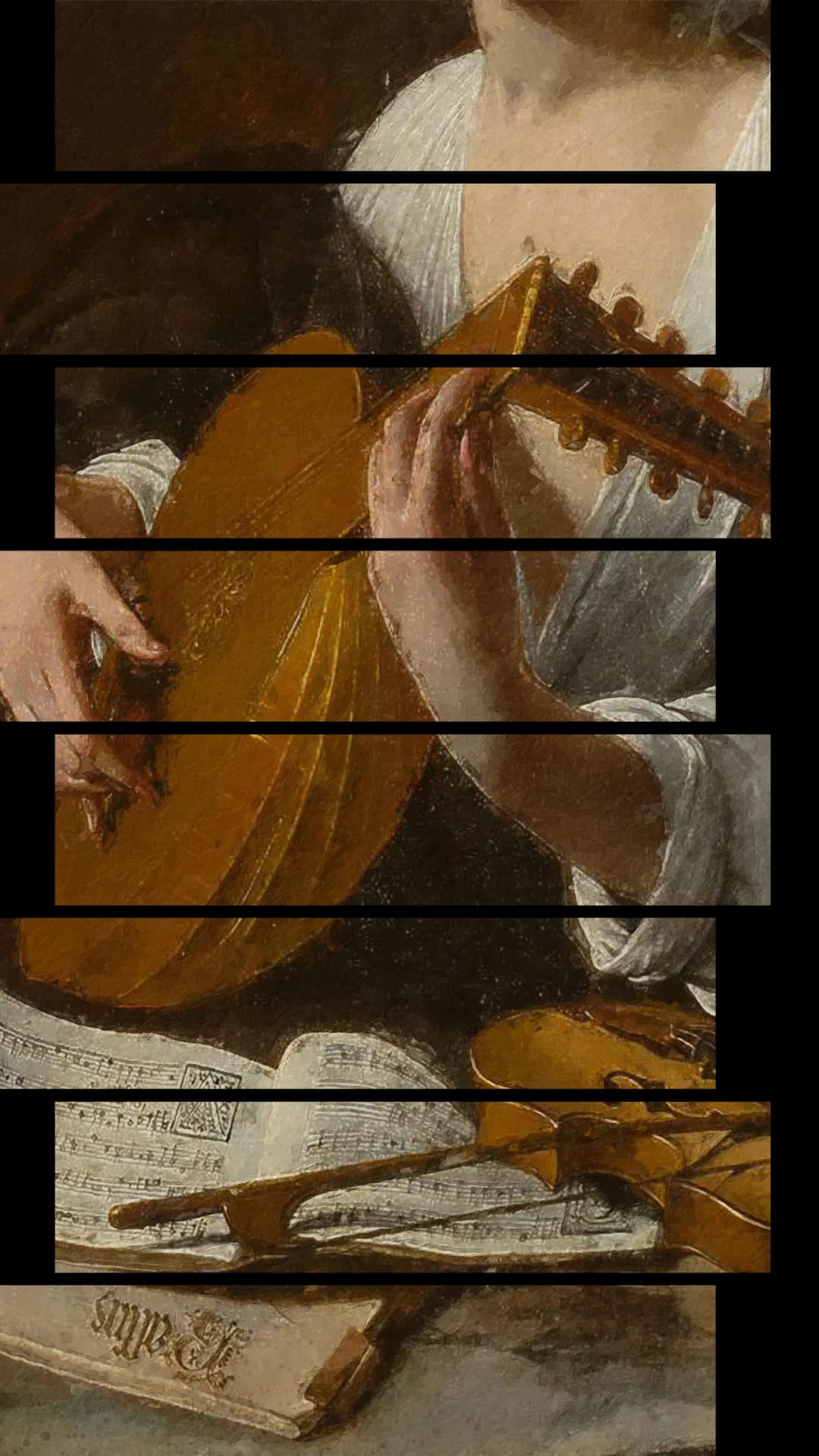 Baroque Lute Player – 8 Panels Up & Down