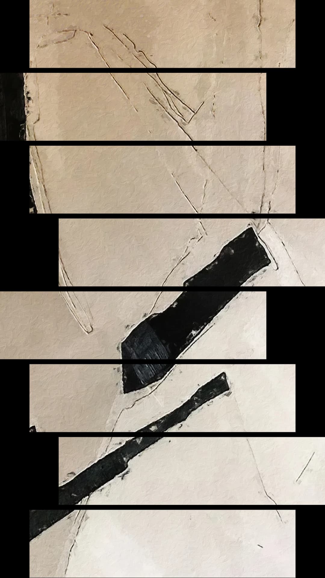 Beige Black Diagonal Minimal – 8 Panels Hierarchy