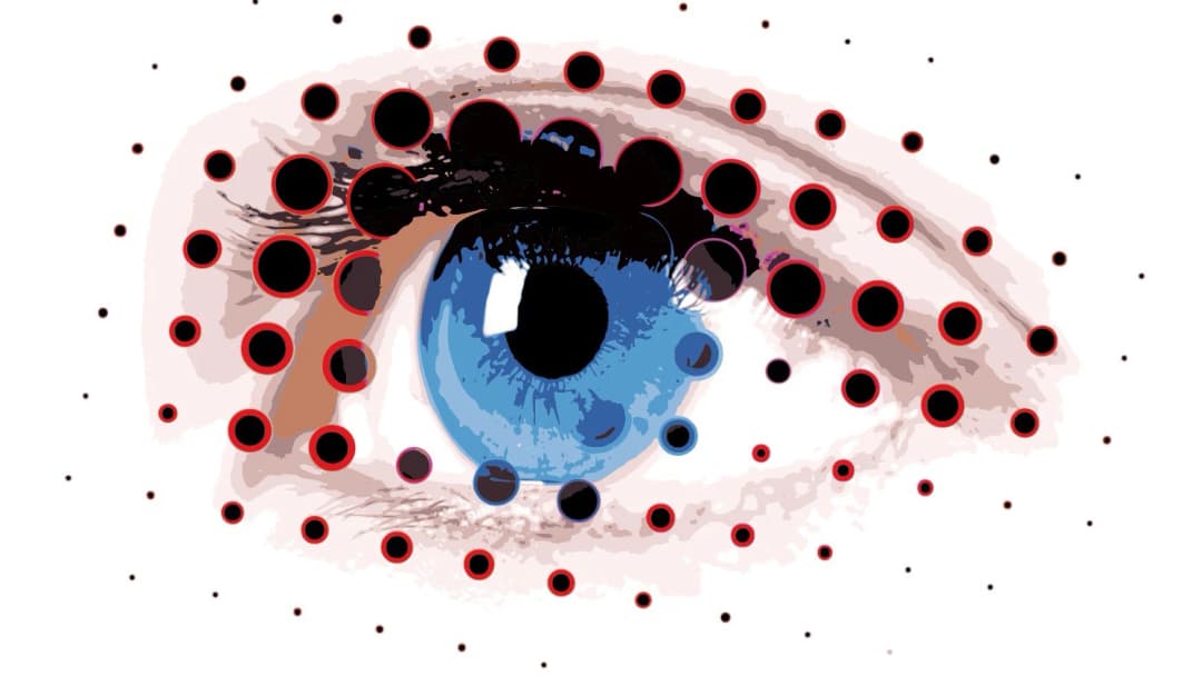 Blue Eye Dot Art