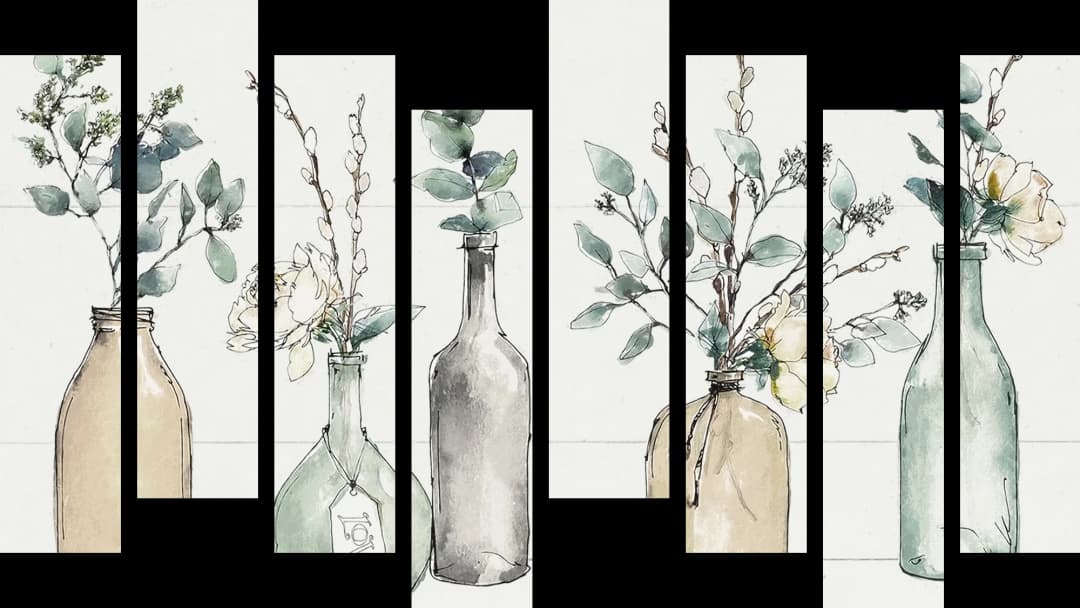 Botanical Bottles – 8 Panels Hierarchy