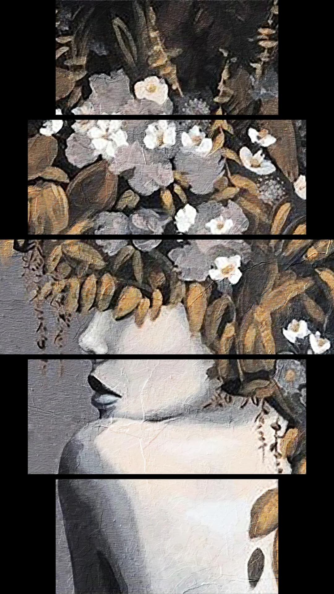 Botanical Head Dream – 5 Panels Hierarchy