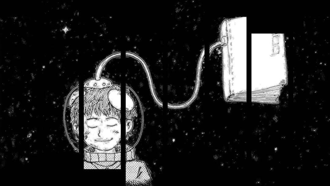 Boy Reading Space Dreams – 8 Panels Hierarchy