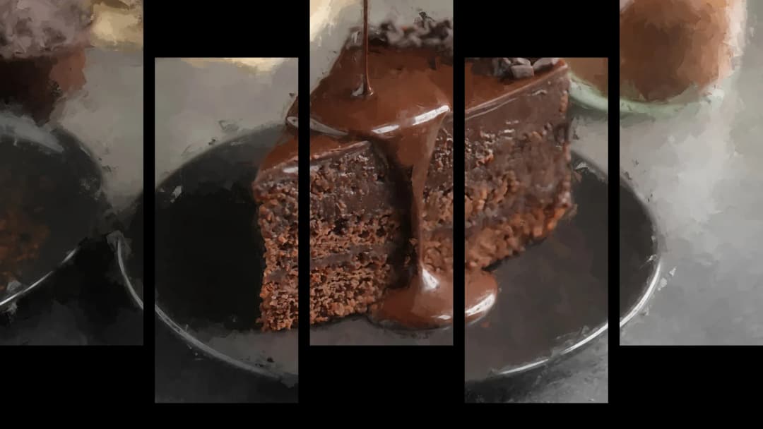 Chocolate Cake Drizzle – 5 Panels Up & Down