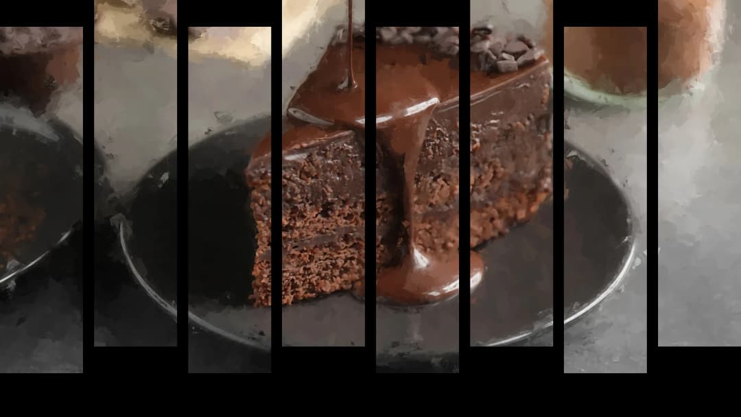 Chocolate Cake Drizzle – 8 Panels Up & Down