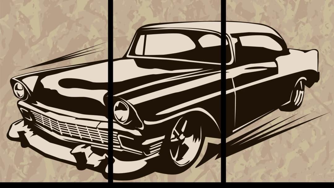 Classic Muscle Car – 3 Panels