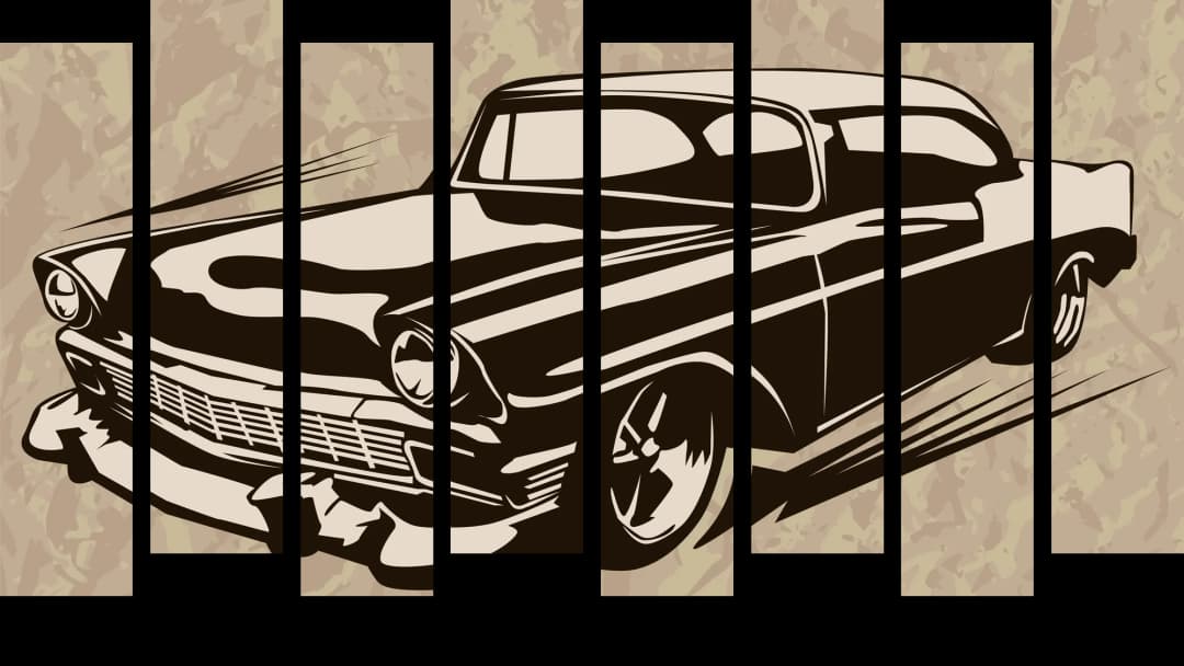 Classic Muscle Car – 8 Panels Up & Down
