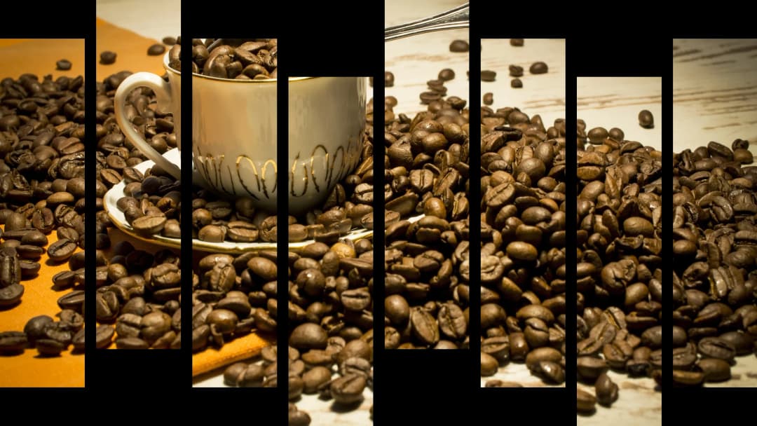 Coffee Beans Rustic Cup – 8 Panels Hierarchy