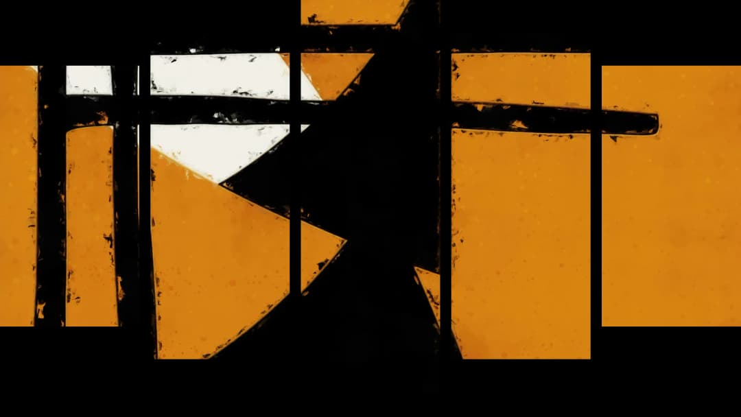 Constructivist Amber Black – 5 Panels Hierarchy