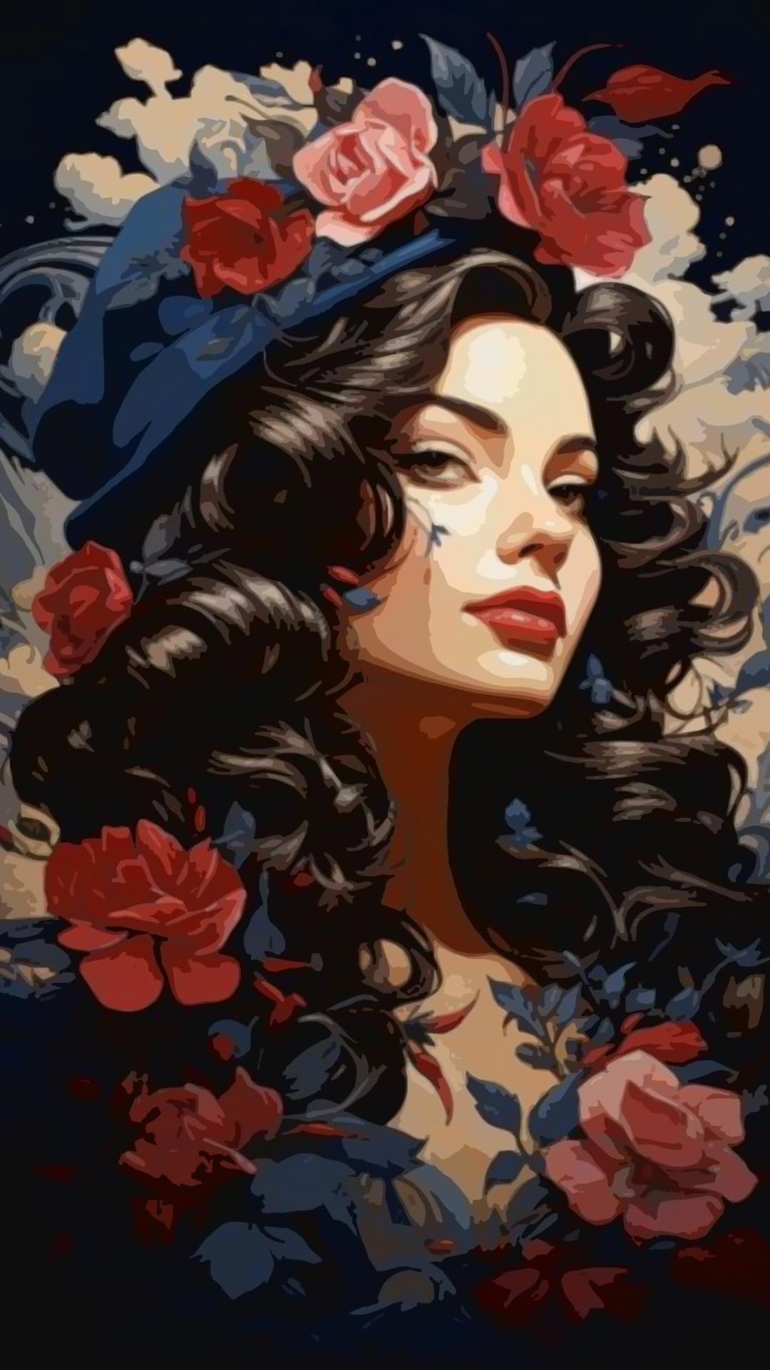Curly Rose portrait