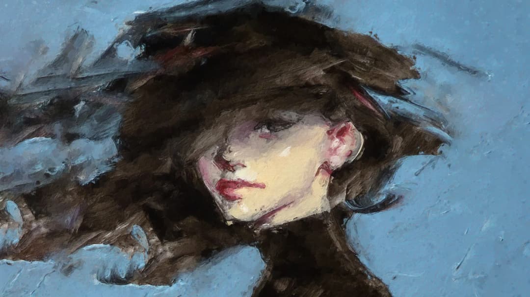 Dark Hat Wind Portrait