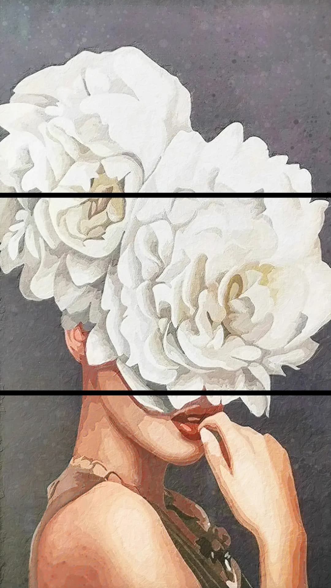 Double Peony Crown – 3 Panels