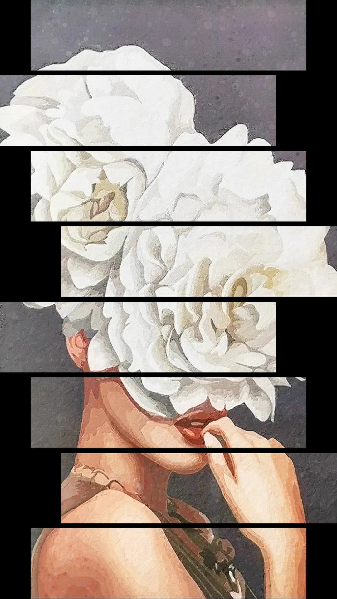 Double Peony Crown – 8 Panels Hierarchy