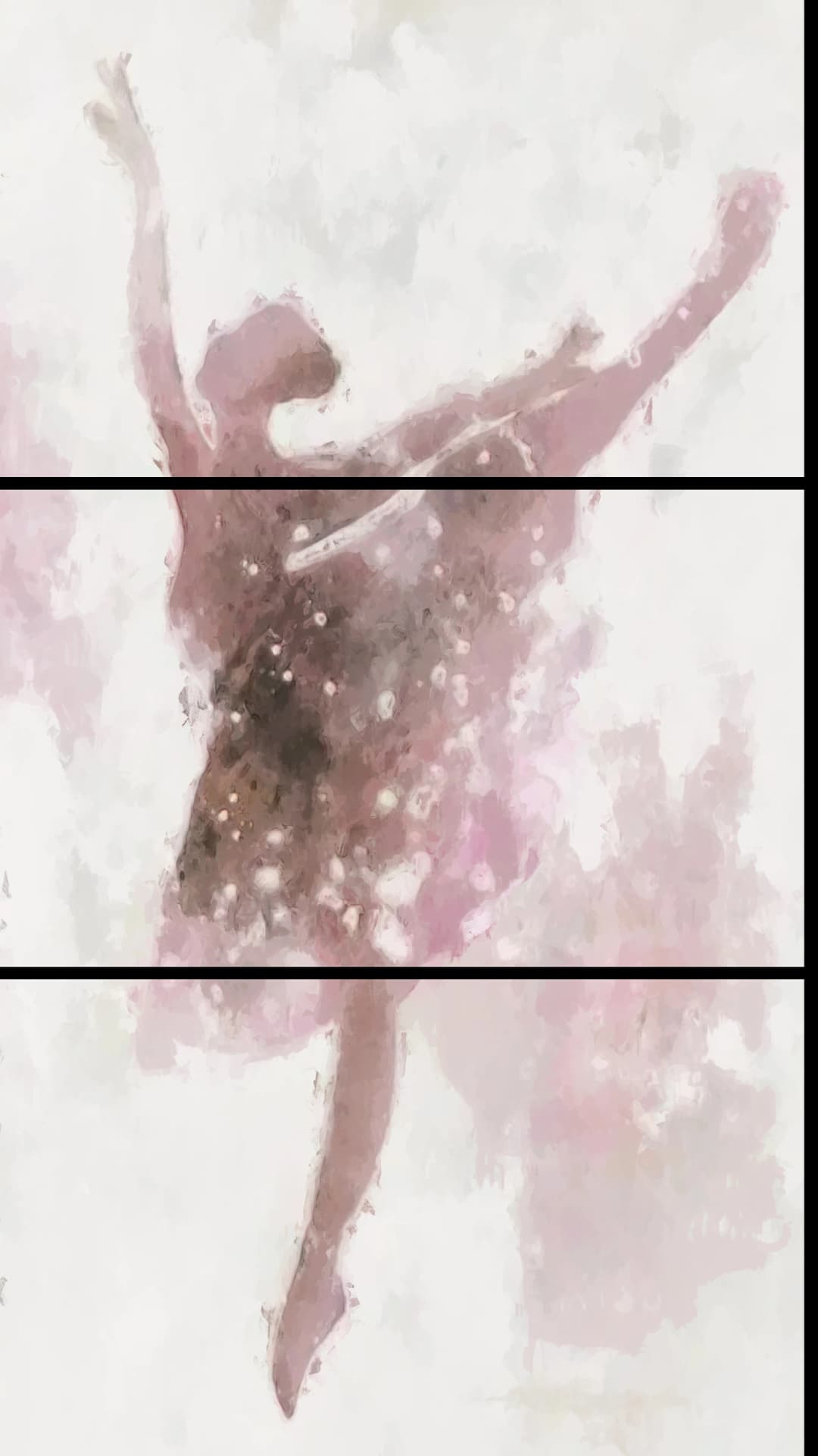Dreamy Ballerina Pink – 3 Panels
