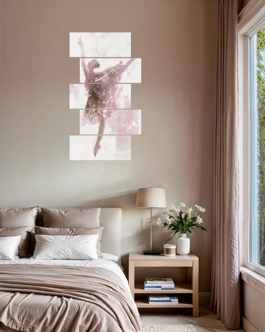 Dreamy Ballerina Pink – 5 Panels Up & Down