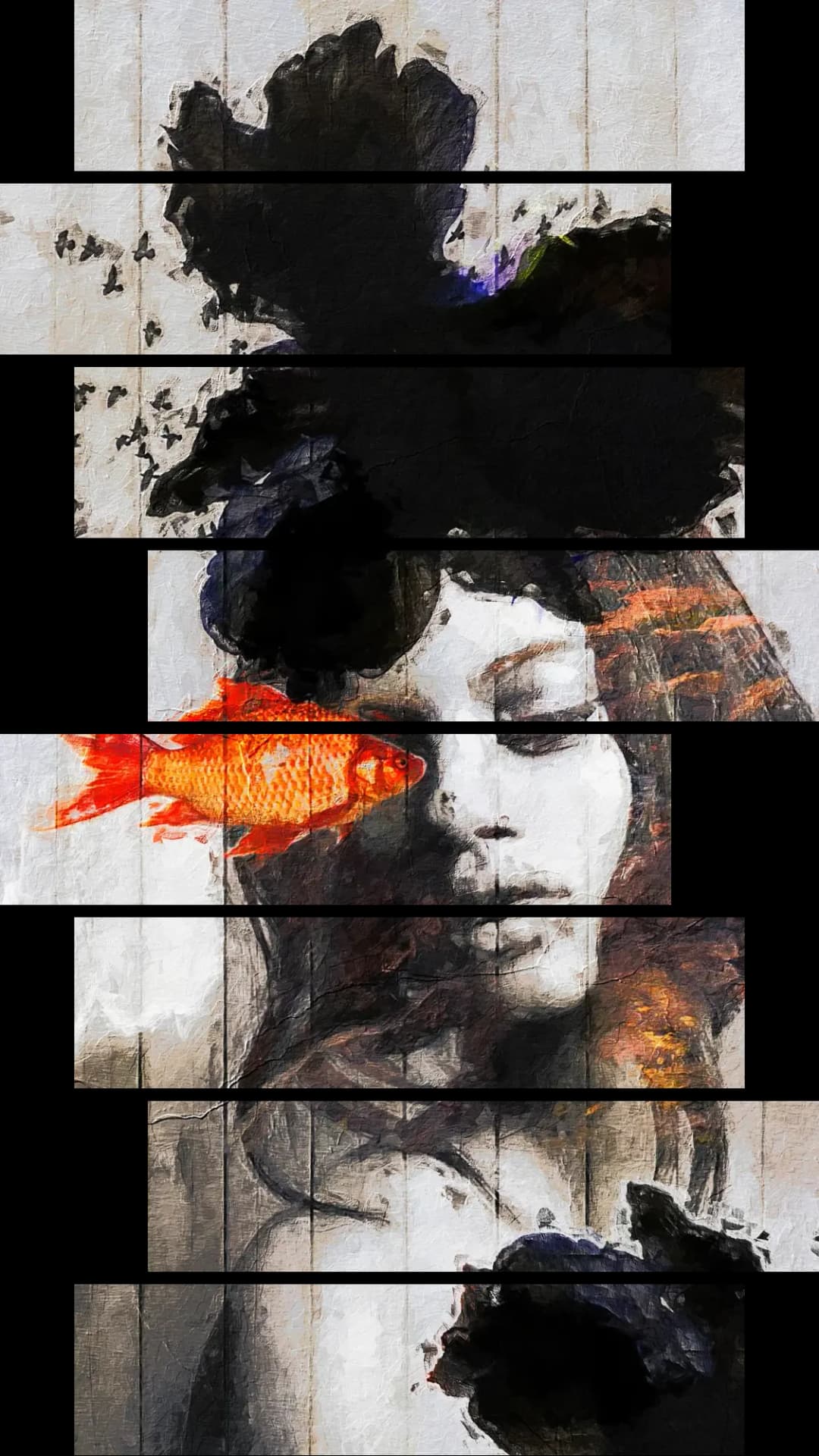 Dreamy Woman Goldfish – 8 Panels Hierarchy
