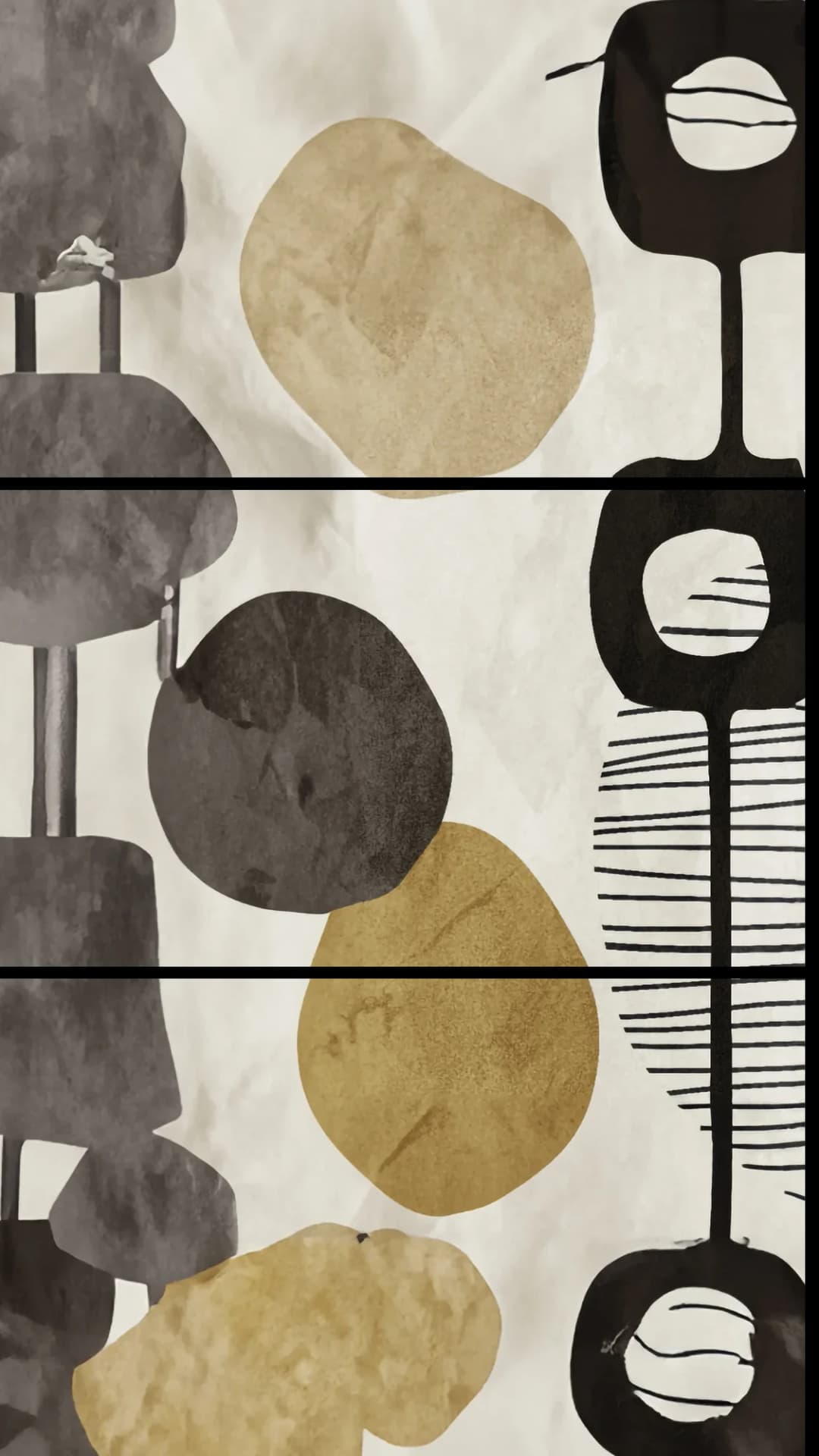 Eclectic Circles Totem – 3 Panels