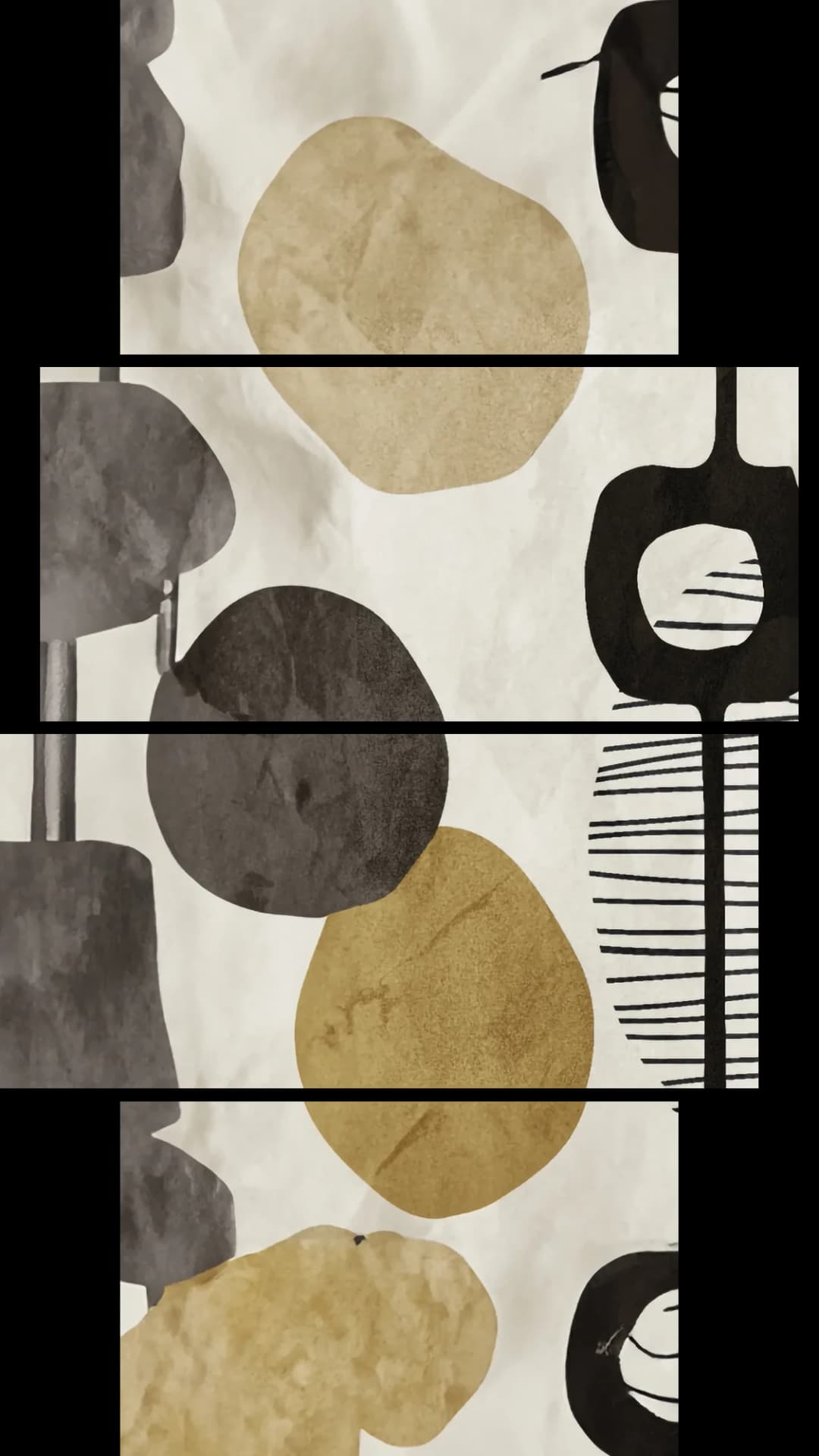 Eclectic Circles Totem – 4 Panels