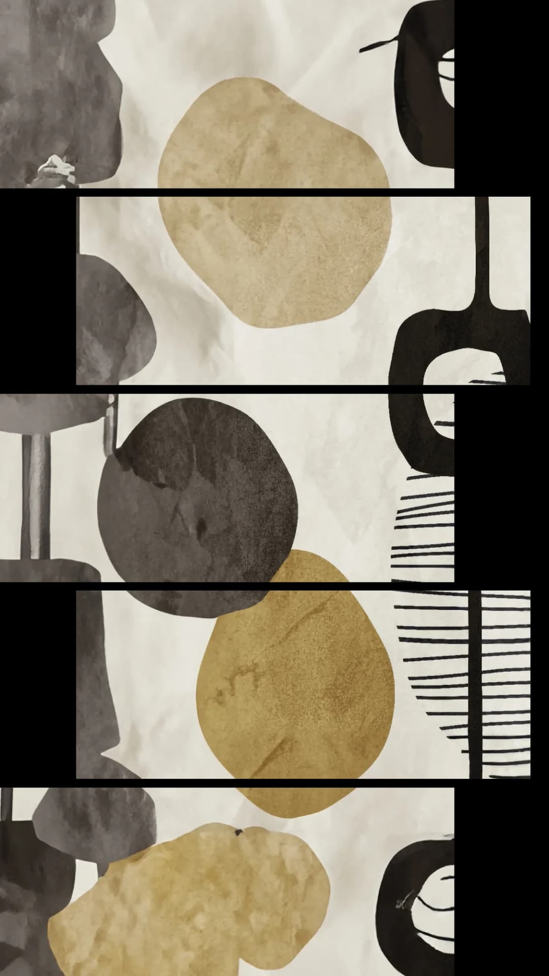 Eclectic Circles Totem – 5 Panels Up & Down
