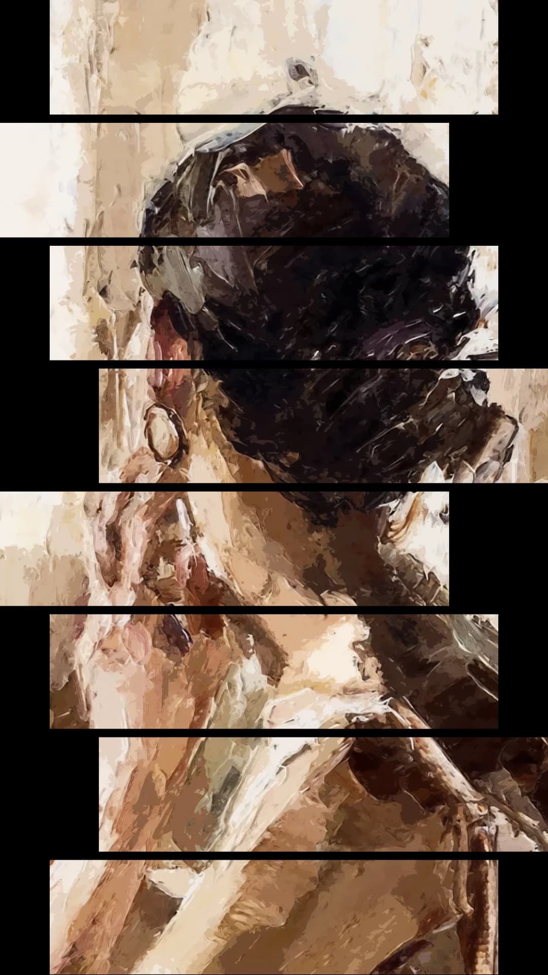 Elegant Back Portrait – 8 Panels Hierarchy