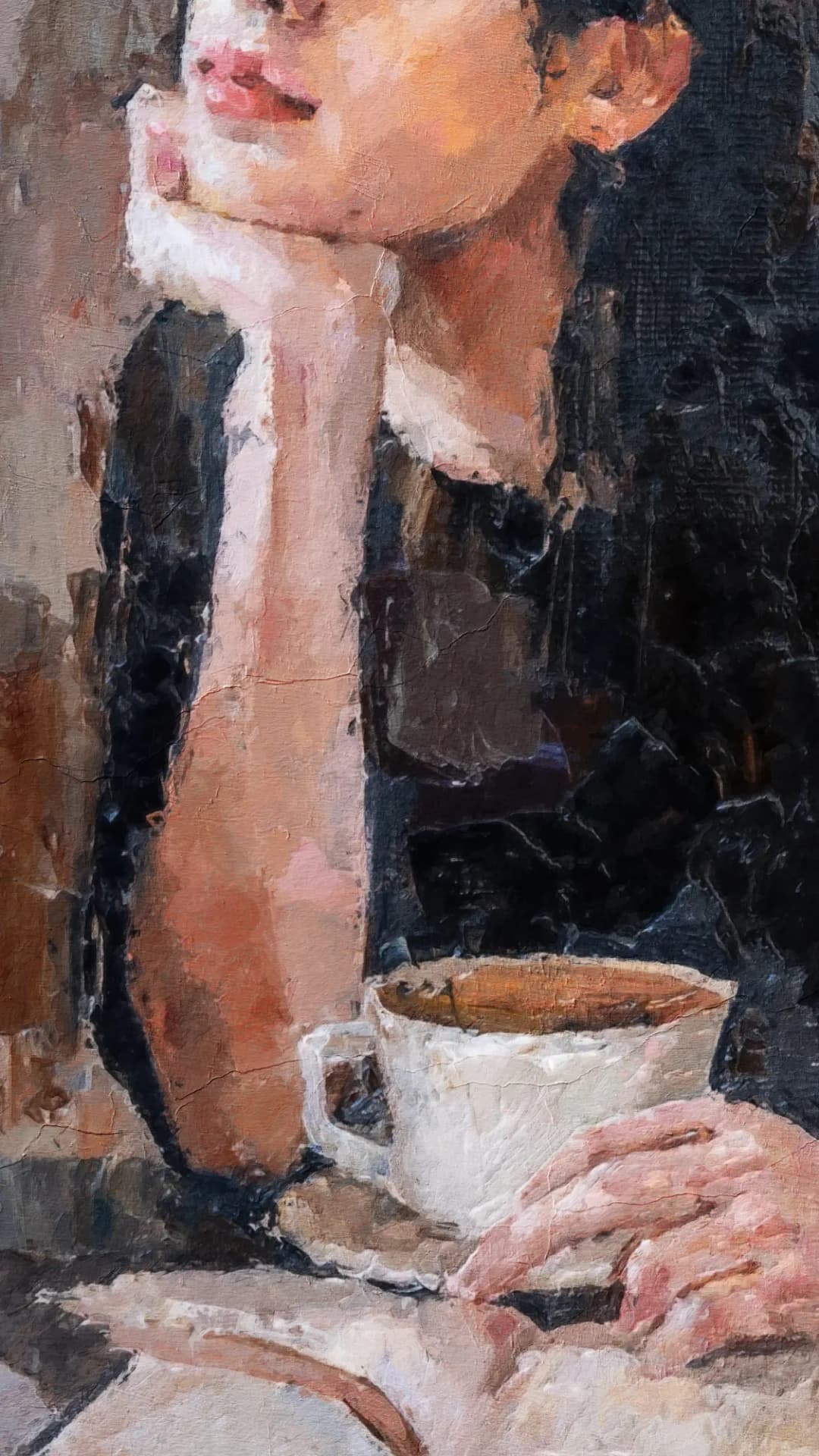 Elegant Woman with Coffee