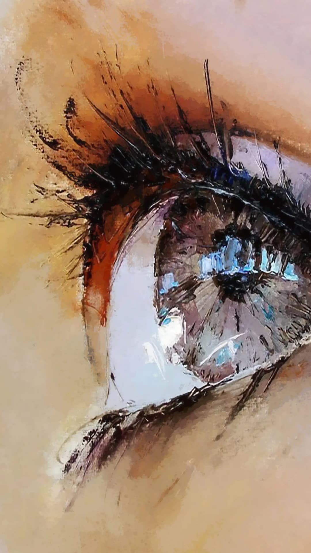 Expressive Painted Eye
