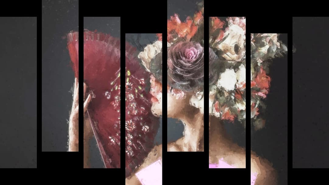 Fan Rose Woman – 8 Panels Hierarchy