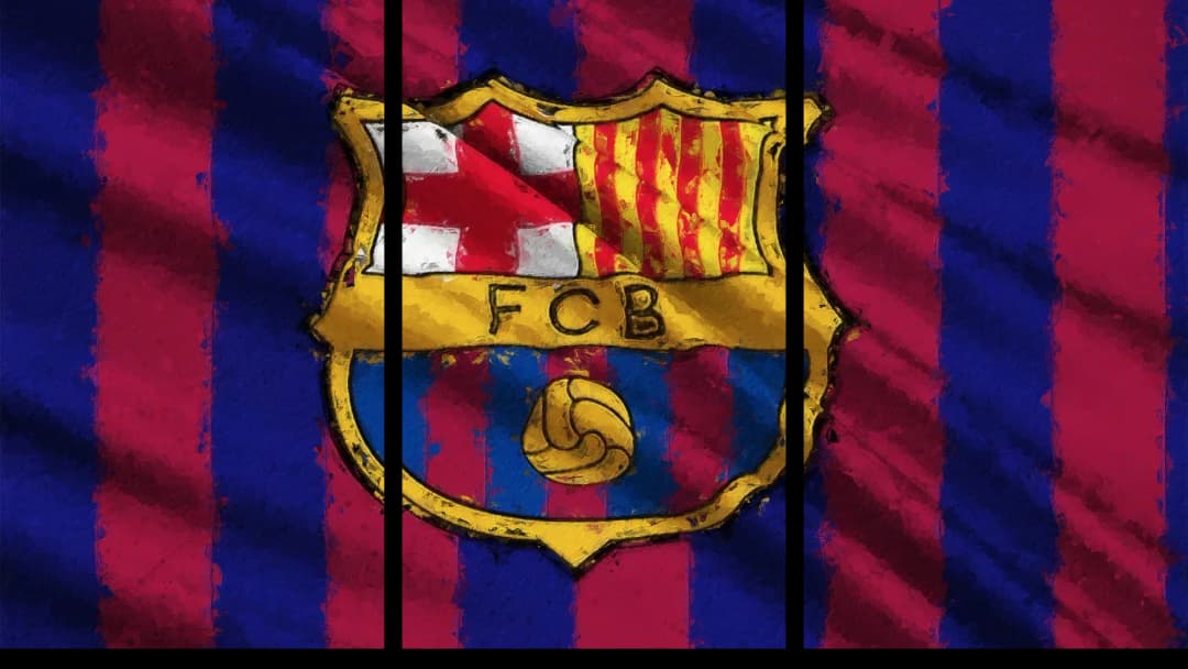 FC Barcelona Club Crest – 3 Panels