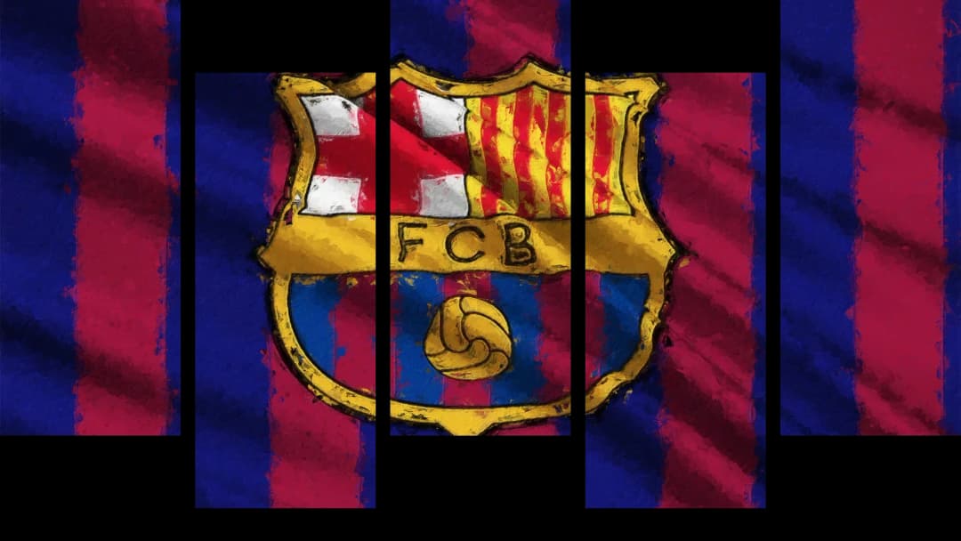 FC Barcelona Club Crest – 5 Panels Up & Down