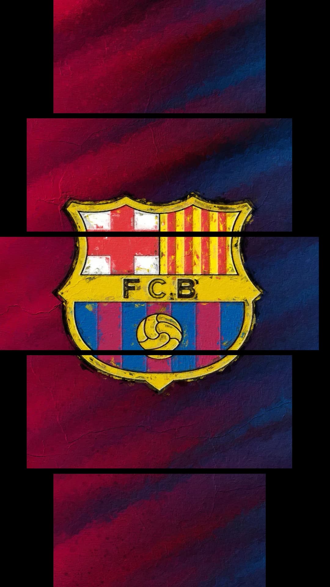 FC Barcelona Moody Crest – 5 Panels Hierarchy