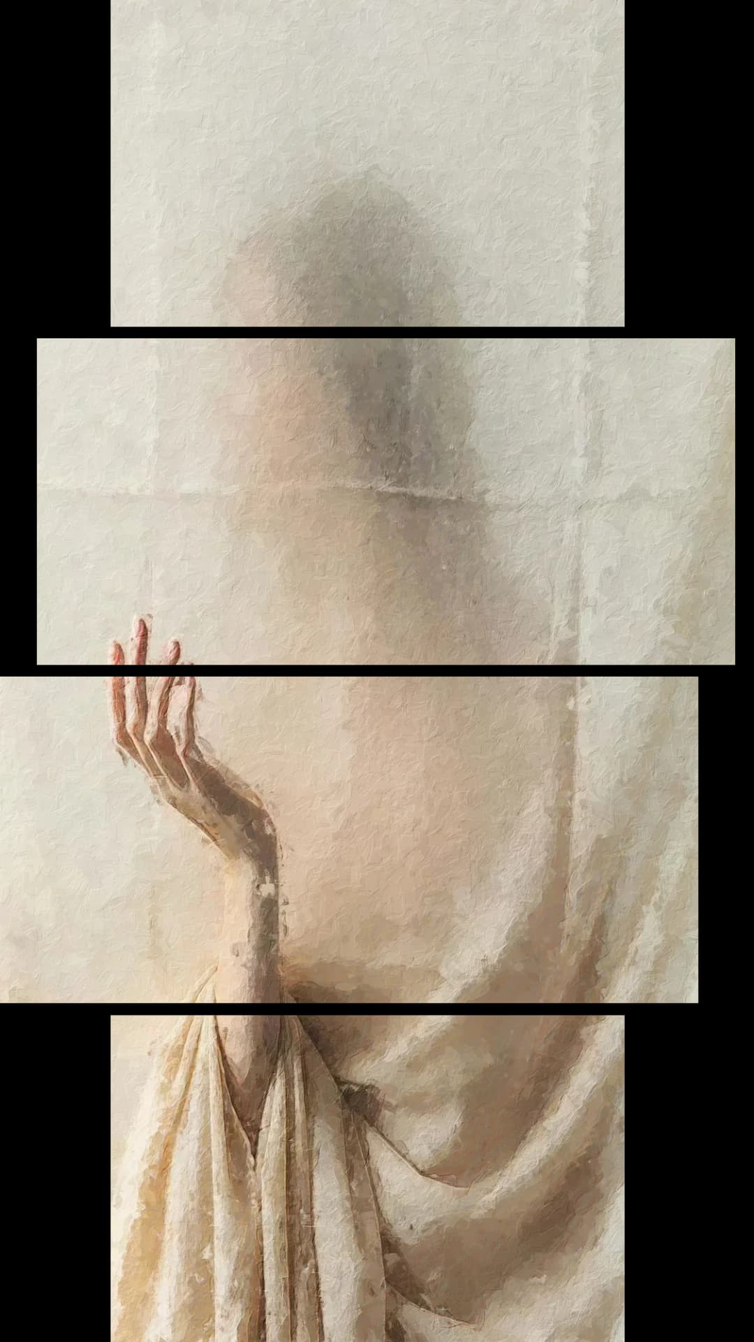Ghostly Hand Curtain – 4 Panels