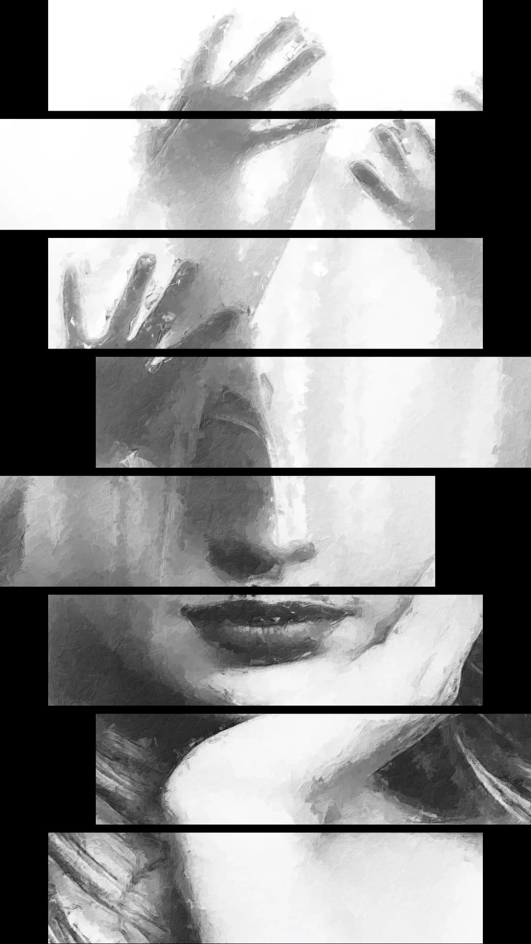 Hands Over Face – 8 Panels Hierarchy