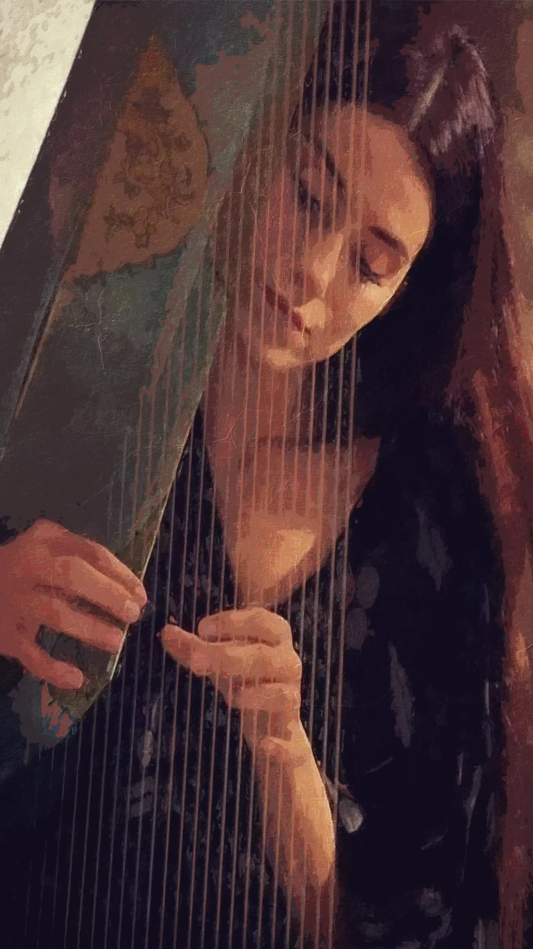 Harp Player Dark