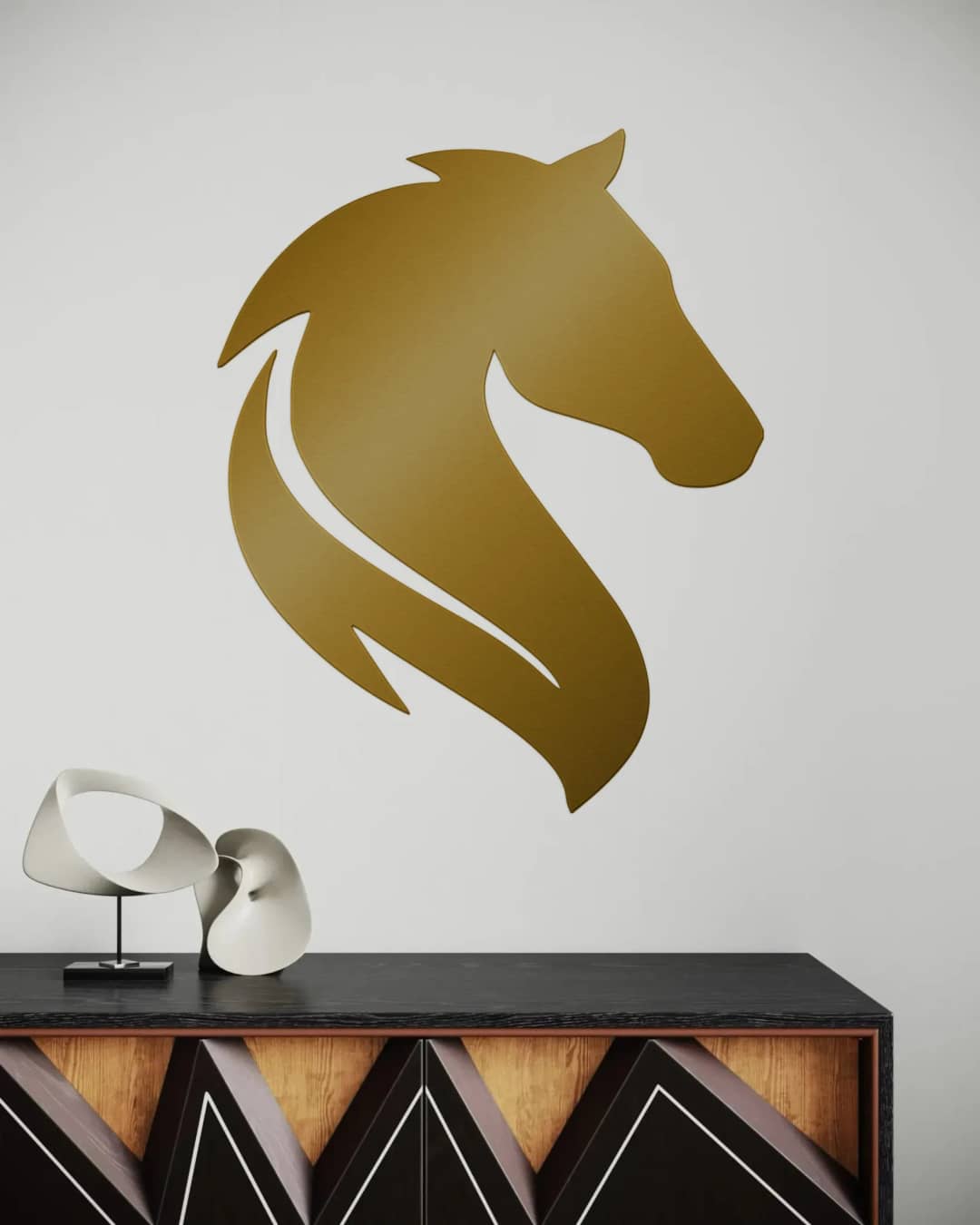 Horse Head - Gold