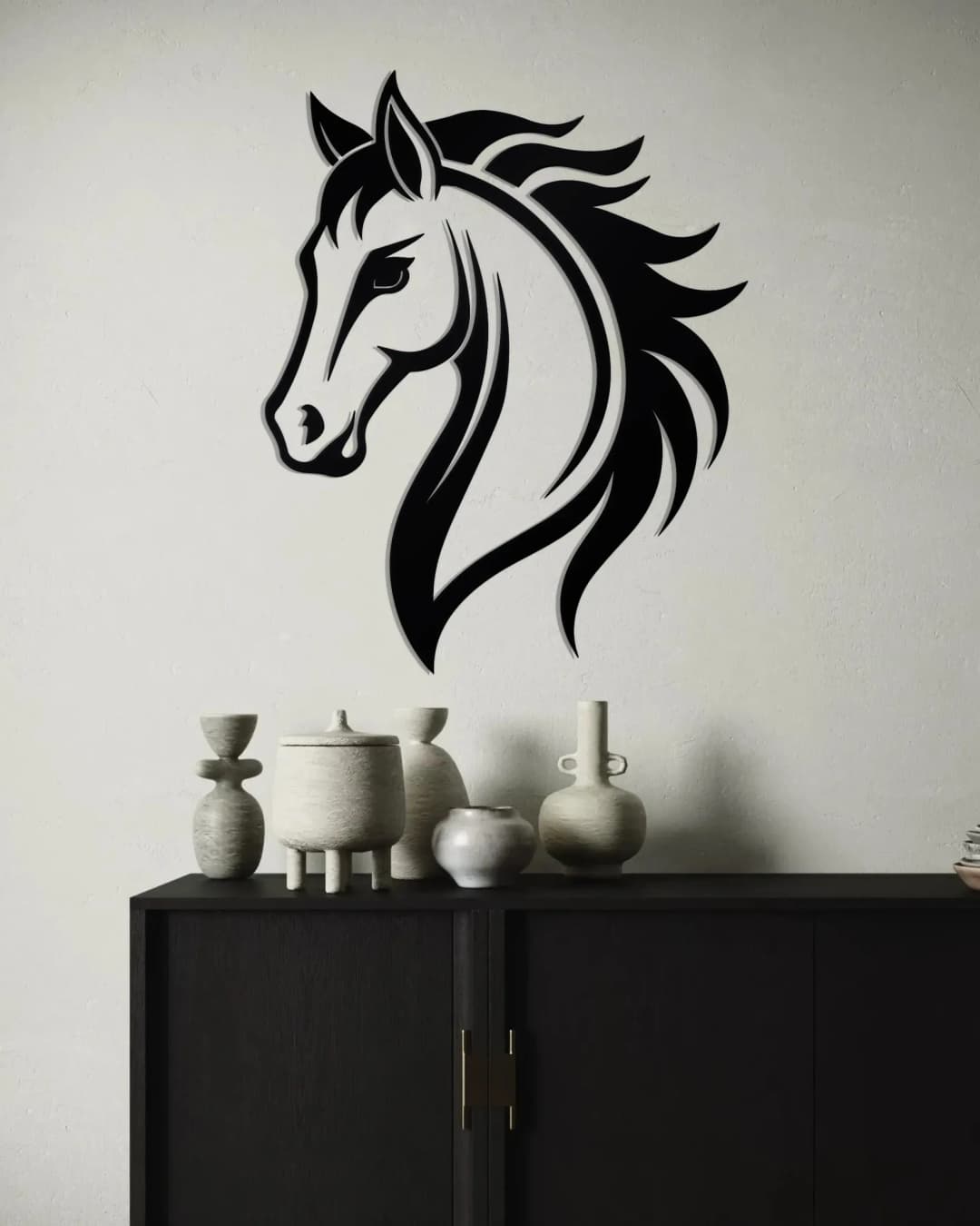 Horse Head - Black