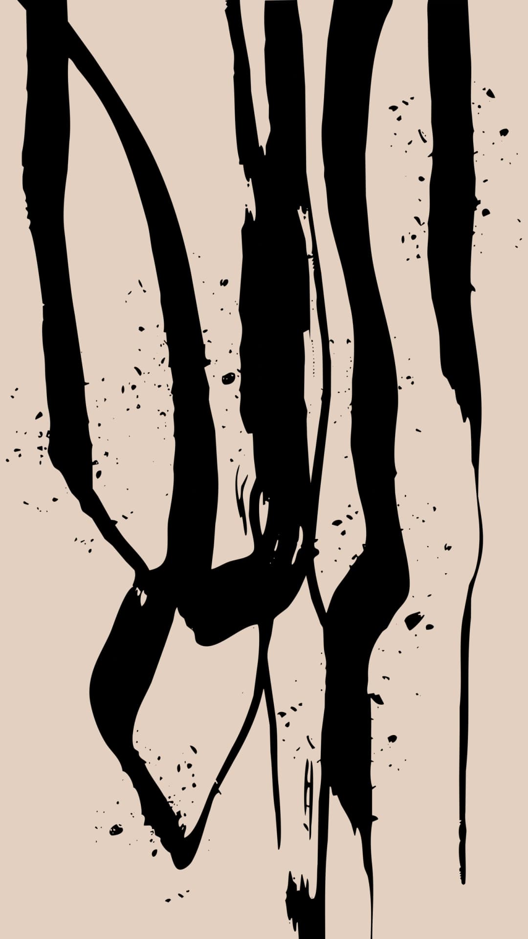 Ink Calligraphy Strokes