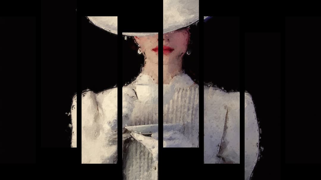 Lady in White Hat – 8 Panels Hierarchy
