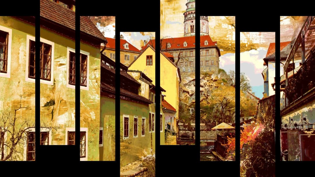 Medieval Czech Town – 8 Panels Hierarchy