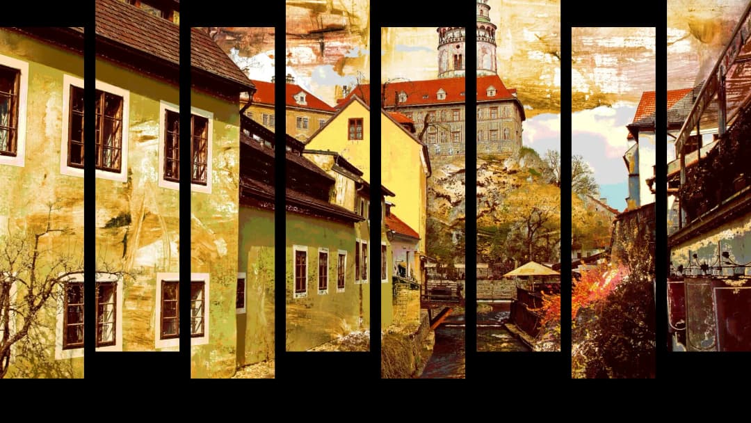 Medieval Czech Town – 8 Panels Up & Down
